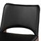 Baxton Studio Afton Mid-Century Modern Black Faux Leather Upholstered and 2-Piece Wood Dining Chair Set Set of 2 188-11923-ZORO - alternate 5
